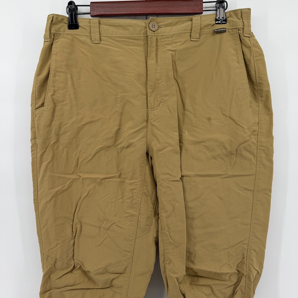 Simms Performance Wading Guide Pants Mens 34r Tan… - image 3